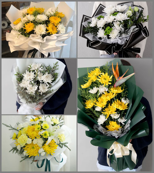 四川成都彭州市升平镇龙福村白事花束代送